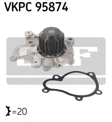 VKPC 95874 SKF - Насос охолоджуючої рідини1